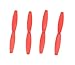 Anbee 4pcs Propeller Blades Rotor for Parrot Minidrone Rolling Spider, Airborne Cargo Drone, Airborne Night Drone, Hydrofoil Drone, Red