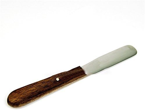 Dental Metal Alginate Plaster Mixing Spatula Impression Material Mixing Knife With Wooden Handle