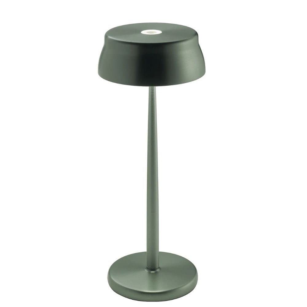Zafferano - Sister Light Dimmable LED Table Lamp, IP65 Protection, Indoor/Exterior Use, USB Charging, H32.8 cm - Anodized Green