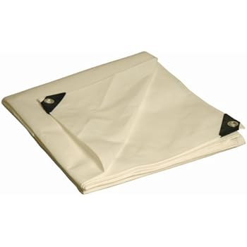 16x20 Multi-Purpose White Heavy Duty DRY TOP Poly Tarp (16'x20')
