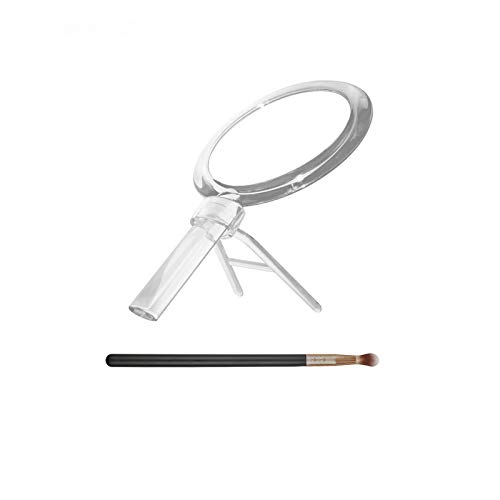 15x Magnifying Mirror-Snowflakes 5 Inches 1x/15x Dual Sided Makeup Handheld Magnification Mirror with Handheld/Stand.