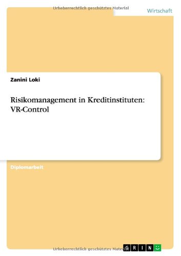 Risikomanagement In Kreditinstituten Vr Control German Edition