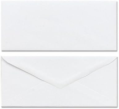 Amazon プレーン糊付け封筒 性 No 10 ホワイト セットof 2 パックサイズ 100 ビジネス封筒 文房具 オフィス用品