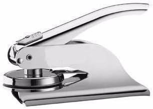 Louisiana Notary Seal Embosser, Pocket/Hand Model, 1-5/8" Impression, Silver