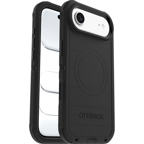 OtterBox Defender Series Pro MagSafe Hülle für iPhone Air, stoßfest, sturzsicher, extrem robust, Schutzhülle, 7X getestet nach Militärstandard, Schwarz, Keine Einzelhandelsverpackung