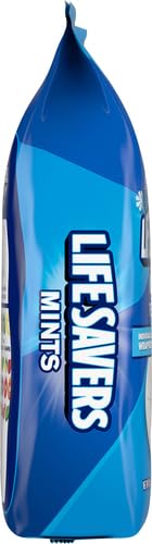 LIFE SAVERS PEP-O-MINT PEPPERMINT HARD CANDY INDIVIDUALLY WRAPPED, PARTY SIZE BULK HARD CANDY, 44.93 OZ BAG