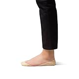 SHEEC - Women's Cotton Extreme No-Show Non-Slip Sock - SoleHugger SECRET (1 pair) (Cream/Large)