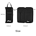 Donner Drumsticks Bag Holder Thickened Large Capacity Drum Sticks Bag Hangable Portable for Drumsticks Brushes Mallets Up to 12 Pairs, Black