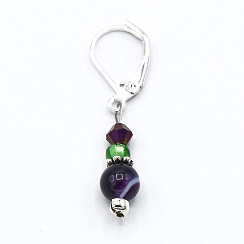 image for Pretty Warm Designs Purple Agate Progress Keepers for Crochet, unisex-