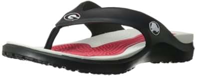 Amazon.com | crocs Men's 15199 Modi Georgia Flip Flip Flop, Black, 4 M US | Flip-Flops