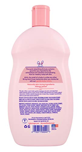BABY MAGIC GENTLE BABY LOTION, VITAMINS & ALOE, FREE OF PARABENS, PHTHALATES, SULFATES AND DYES, CAMELLIA OIL & MARSHMALLOW ROOT ORIGINAL SCENT, 16.5 FL OZ