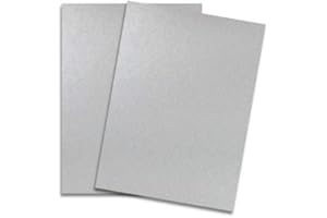 2PBASICS Shine SILVER - Shimmer Metallic Paper - 8.5 x 11-32/80lb Text (118gsm) - 200 PK