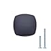 Amazon Basics Rounded Square Cabinet Knob, 1.26-inch Diameter, Oil Rubbed Bronze, 10-Pack