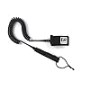 Eisbach Riders Surfboard SUP Curled Leash (9/10/11ft) Schwarz – Stand Up Paddeling Wellenreiten Surfbrett