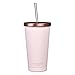 Ted Baker | Tumbler and Straw | 480ml | Stainless Steel | Pink | Double Walled Insulation