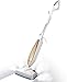 iwoly M11 Steam Mop with Handle Switch and 2 Mop Pads for Floor Cleaning, White+gold