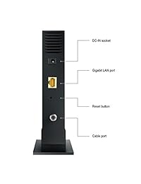 ASUS DOCSIS Modem para internet por cable, de alta velocidad 3.0, medidas: 16 x 4, certificado por ASUS RT AC68U, ASUS RT AC66U (CM 16)