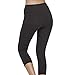Tulucky Women's Yoga Leggings Side Pockets Exercise Workout Capri Pants Gym Tights