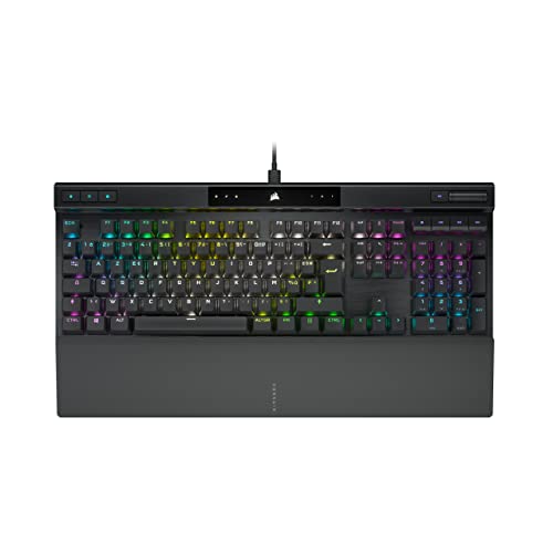 Corsair K70 RGB PRO Kabelgebundene mechanische Gaming-Tastatur – Cherry MX Red Linearschalter – Double-Shot PBT-Tastenkappen – iCUE kompatibel – AZERTY FR – PC, Mac, Xbox – Schwarz