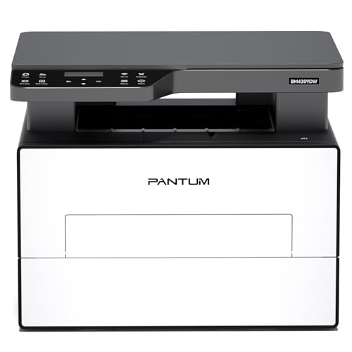 PANTUM BM4209DW Multifunction Laser Printer Copier Scanner, Black and White, Automatic Duplex Printing, Anti-Jam, USB & Wi-Fi, Airprint/Mopria APP