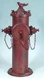 Collectible Badges 17" Metal Dog Fire Hydrant Yard Garden Statue