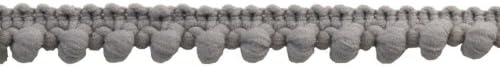 Mini Pompom Fringe BP-100-11 Grey, 10 Yard roll