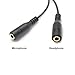 BESSKY 3.5mm Stereo Audio Male to 2 Female Headset Mic Y Splitter Cable Adapter