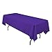 Gee Di Moda Rectangle Tablecloth - 60 x 84 Inch Purple Table Cloth for 5 Foot Rectangle Table - Heavy Duty Washable Fabric - for 5 Ft Buffet Table, Holiday Party, Dinner, Wedding & Baby Shower