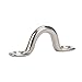 Amarine Made Stainless Steel Bimini Boat Top PAD Eye, Eye Straps, Tie Down, Kayak Deck Loops, Tie Down Anchor Point, footman's Loop for Kayak Canoe Rigging (6-Pack)