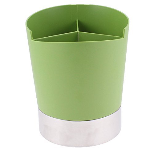 DealMux Plastic Bar Swizzle Stir Stick Spoon Straw Holder Dispenser Green