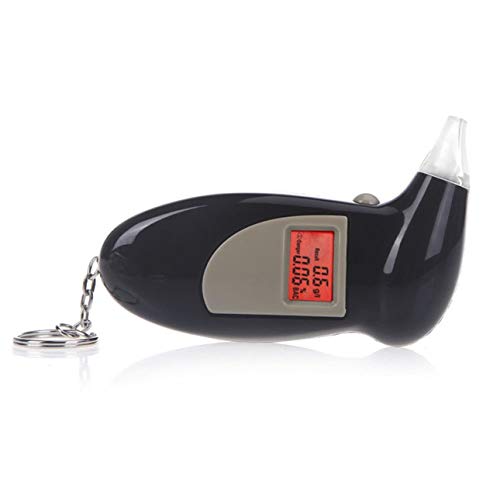 Liobaba Digital Breath Alcohol Tester with Audible Alert Safe Driving with Key Chain Quick Response Alcohol Detector Breathalyzer - Thumbnail 5