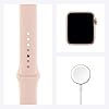 Apple Watch Series 6 GPS, 40mm Gold Aluminium Case with Pink Sand Sport Band - Regular