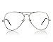 Aviator Sunglasses for Men Women Glasses Pilot Eyeglasses Costume 80s Gold Clear