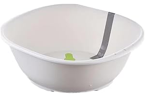 CHISLIM Sitz Bath tub,Sitz Bath for Hemorrhoids,Sits Bath Kit for Women Men,Wider Seating Area, Deeper Bowl (White No Legs)