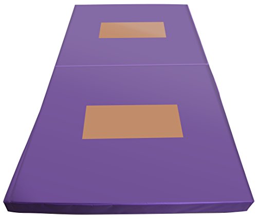 BalanceFrom GoGym All-Purpose 4'x8'x4 Extra Thick High Density Anti-Tear Gymnastics Gym Folding Exercise Aerobics Mats