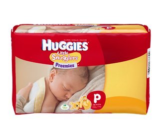 Huggies Gentle Care Preemies Diapers, Size P, 180-count