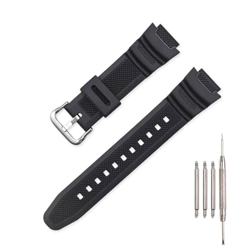 Natural Resin Strap Compatible with Casio AE-1200 AE-1300 F-108 W-216H AE-1000w AEQ-110 W-800H AQ-S800W SGW-300H W-216H W-218 Men's 18mm Watch Band Replacement