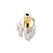 Cable Matters 5-Pack Gold-Plated 3.5mm TRS Keystone Jack Inserts in White