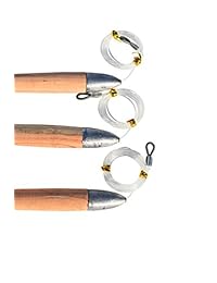 Aparejado paquete de 3 tapones de cedro 6" señuelos de pesca de agua salada
