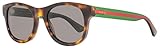 Gucci GG0003S 003 Shiny Havana GG0003S Square Sunglasses Lens Category 3 Size 5