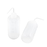 2 Pcs 500mL Graduated Plastic Reagent Measuring Squeeze Bottle Holder