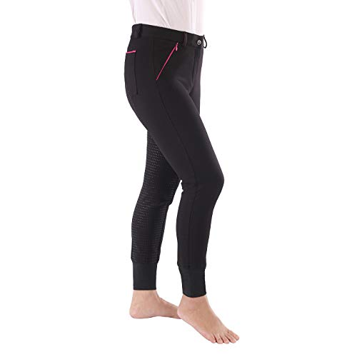 image for HR Farm Women's Performance Full Seat Silicone Grip Breeches (Black, 3