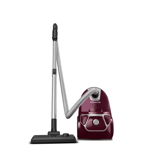 Rowenta Compact Power Staubsauger mit Beutel, 750 Watt, 3 Liter Staubbeutel, 2-in-1-Fugendüse, Home & Car-Set, für alle Bodenarten, kompaktes Design,