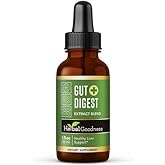 Herbal Goodness Gut Digest Plus 1oz – Liquid Digestive & Enzyme Support – Herbal Supplement with Digestive Enzymes, Fiber for Gut Health & Immunity Boost