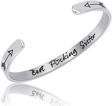 Friendship Bracelet Sister Jewelry-Not Sisters by Blood But Sisters by Heart-Best Friends Bangle