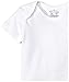 Moon and Back Baby Set of 5 Organic Short-Sleeve Bodysuits, White Cloud, 0-3 Months