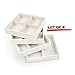 J JACKCUBE DESIGN 4 Stackable Trays Jewelry Storage Display Case for Drawer or Dresser - Holder for Earring Ring Necklace or Cufflinks - MK220-2ABCD