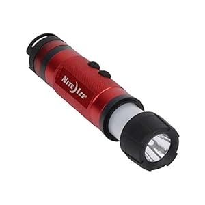 Nite Ize 3-in-1 LED Mini Flashlight Red 80 Lumens Lantern Camping Safety Light