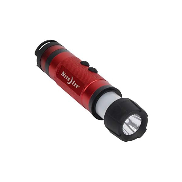 Nite Ize 3-in-1 LED Mini Flashlight Red 80 Lumens Lantern Camping Safety Light