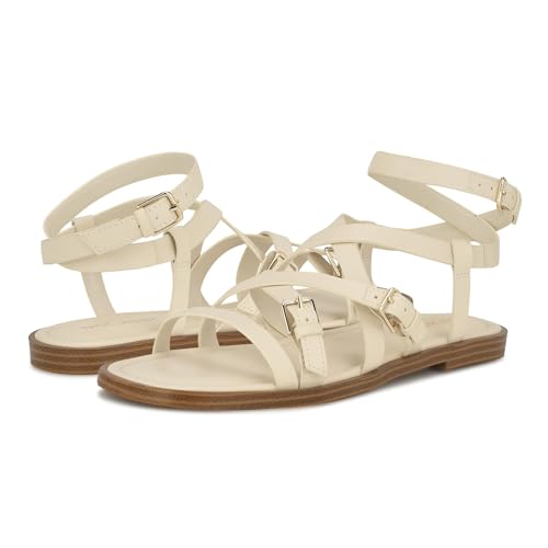 Nine West Women's Rulen3 Sandal, Chic Cream 150, 10
